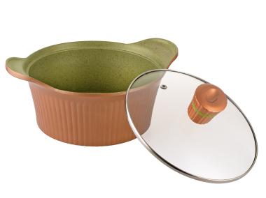 Zdjęcie: Rondel aluminiowy Modi 28 cm - 6 L z pokrywką FLORINA