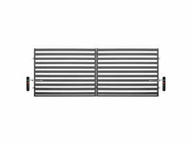 Brama dwuskrzydłowa Kora 4x1,54 m stal ocynk+ral7016 struktura z automatem POLBRAM
