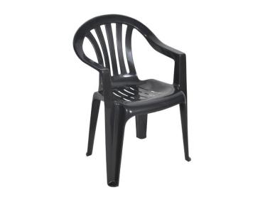 Zdjęcie: Krzesło fotel plastikowy grafitowy Cyrkon OŁER