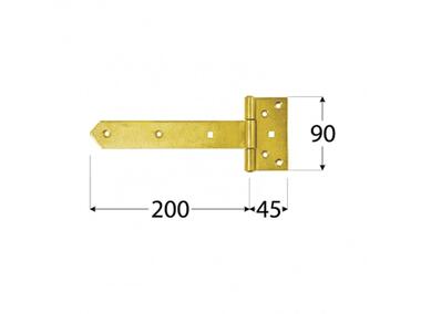 Zdjęcie: Zawias bramkowy 20x4,5x9 cm ZB200 DMX