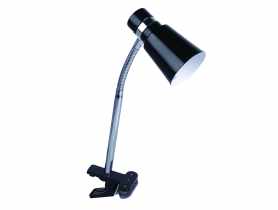Lampka biurkowa Klips E14 czarna VOLTENO