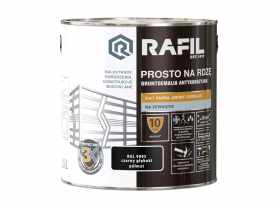 Gruntoemalia prosto na rdzę półmat RAL9005 2,5L RAFIL