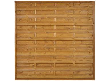 Płot pełny Trento 2 R34x44 prosty 180x180 cm złoty dąb SOBEX