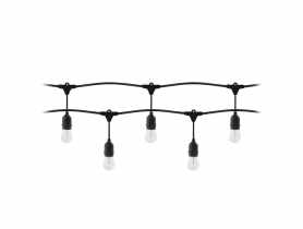 Girlanda oświetleniowa, sznur 10 m, 10 opraw + 10 żarówek LED 1W E27, 3000K ORNO