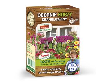 Zdjęcie: Obornik kurzy granulowany Pro natura 1 L FLOROVIT