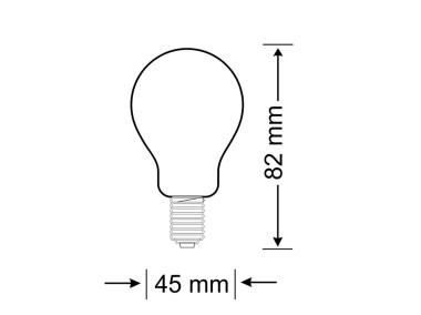 Zdjęcie: Żarówka LED G45 E14  3,5 W 250 lm pc+aluminium POLUX