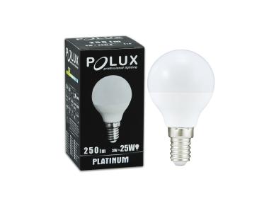 Zdjęcie: Żarówka LED G45 E14  3,5 W 250 lm pc+aluminium POLUX