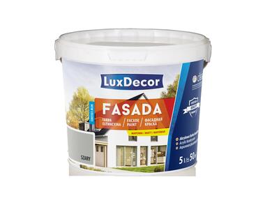 Zdjęcie: Farba fasadowa szara 5 L LUXDECOR