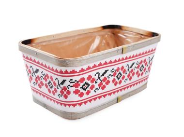 Zdjęcie: Koszyk z łuby osłonka na doniczkę 23x13x9,5 cm prostokątny TIN TOURS