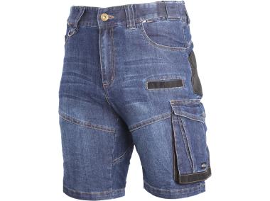 Spodenki krótkie jeans, niebieskie stretch ze wzmocnieniami,L,CE,LAHTI PRO