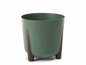 Donica Frida 26 cm eco wood zielona LAMELA