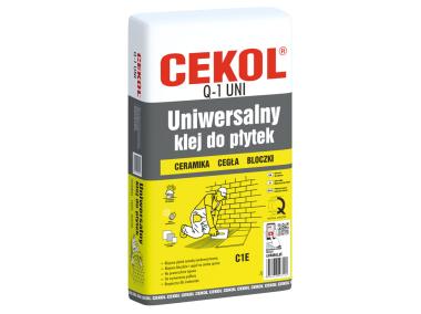 Zdjęcie: Klej do płytek Q-1 uniwersalny 20 kg CEKOL