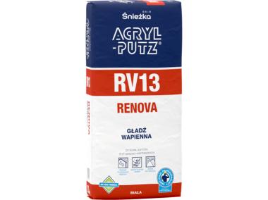 Zdjęcie: Gładź szpachlowa Renova RV13 gładź wapienna 20 kg ACRYL PUTZ