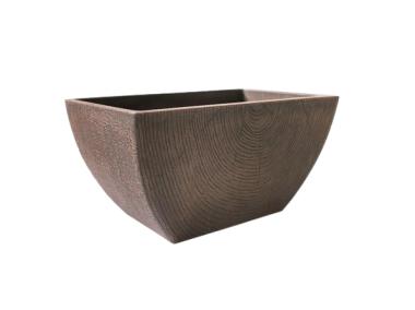 Zdjęcie: Donica z kompozytu 41x26x21 cm brązowa TIN TOURS