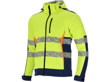 Zdjęcie: Kurtka softshell ostrzegawcza żółto-niebieska, L, CE, LAHTI PRO