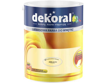 Zdjęcie: Farba do ścian i sufitów słodka gruszka 5 L DEKORAL