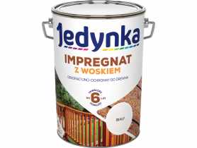 Impregnat do drewna z woskiem biały 5 L JEDYNKA