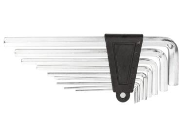 Zdjęcie: Klucze sześciokątne 1.5-10 mm (długie), zestaw 9 sztuk TOP TOOLS