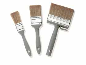 Zestaw pędzli 3-częściowy, PET70-CN, pędzel płaski 30 50 mm, mini ławkowiec 30x100 COLOR EXPERT