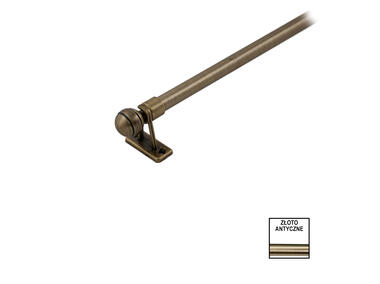Zdjęcie: Karnisz pojedynczy Mini Zeus 10 mm - 40 cm kulka złoty KARWEL