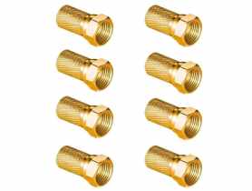 Wtyk sat F 6,8 mm Gold CU LB0104 - 8 szt. VAYOX