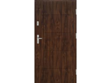 Zdjęcie: Drzwi zewnętrzne stalowo-drewniane Disting Nicolo 01 Orzech 90 cm prawe KR CENTER
