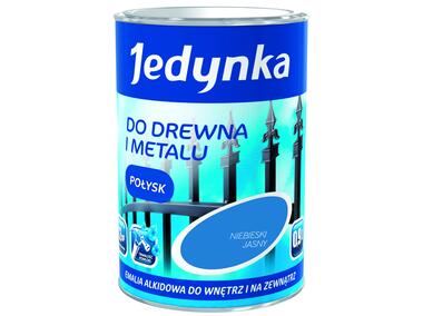 Zdjęcie: Emalia olejno-alkidowa drewno i metal niebieski jasny 0,9 L połysk JEDYNKA
