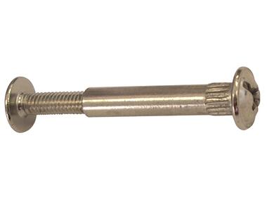 Śruby meblowe fi8 z  2-łbami niklowane 30-45 mm - 2 szt. HSI