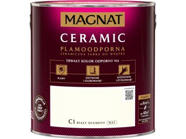 Zdjęcie: Farba Ceramic biały diament C1 2,5L MAGNAT