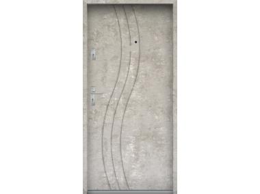Zdjęcie: Drzwi wejściowe do mieszkań Bastion N-07 Beton naturalny 90 cm prawe OSP KR CENTER
