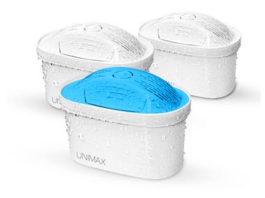Zdjęcie: Zestaw wkładów filtrujących Unimax 2 Standard + 1 Magnez DAFI