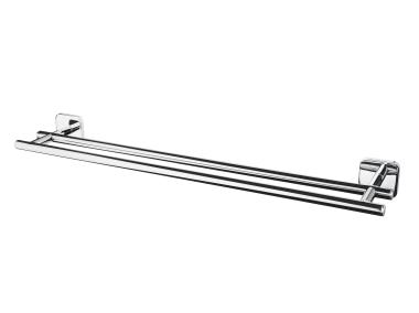 Zdjęcie: Wieszak kąpielowy podwójny 60 cm Forte 2-way fix chrom BISK