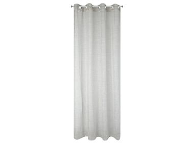 Zdjęcie: Firana Arleta srebrna 140x250 cm na przelotkach EUROFIRANY