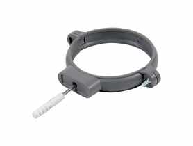 Uchwyt plastikowy do rur 110 mm szary TYCNER