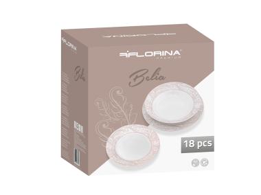 Zdjęcie: Komplet talerzy Bella 18-elementowy FLORINA
