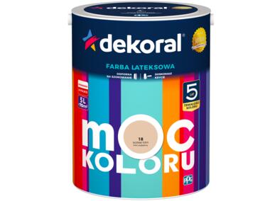 Farba lateksowa Moc Koloru słodkie toffi 5 L DEKORAL
