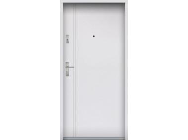 Zdjęcie: Drzwi wejściowe do mieszkań Bastion A-37 Biały 80 cm prawe OSPŁ KR CENTER