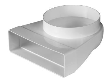 Kolano łącznikowe 90` - 60x204/150 mm AWENTA