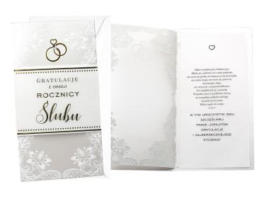 Zdjęcie: Karnet PM-335 Rocznica ślubu KUKARTKA
