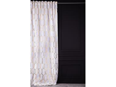 Zdjęcie: Firana z nadrukiem-łańcuch royal chic gold light biało-złoty 140x270 cm CHIC HOME