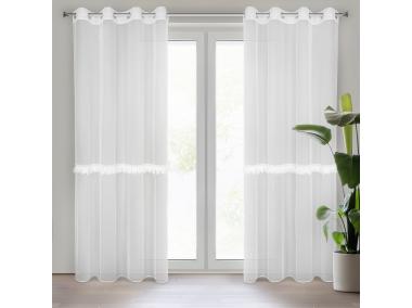 Zdjęcie: Firana gotowa Sylvi 140 x 260 cm biały EUROFIRANY