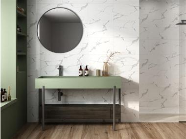 Zdjęcie: Płytka ceramiczna Wall Marmo White Shiny 30x45 cm CERAMIKA NETTO