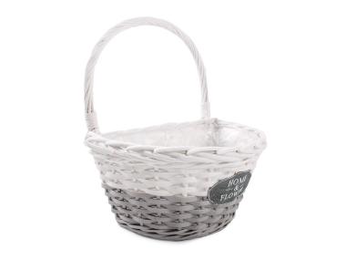 Zdjęcie: Koszyk kwietnik zawieszany 32x23x18/38 cm TIN TOURS