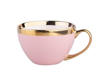 Zdjęcie: Filiżanka Jumbo Aurora Gold 400 ml pudrowy róż ALTOMDESIGN