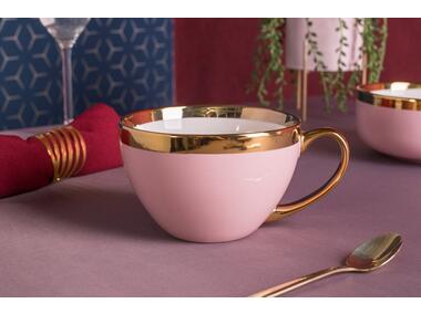 Zdjęcie: Filiżanka Jumbo Aurora Gold 400 ml pudrowy róż ALTOMDESIGN