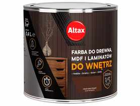 Farba do drewna,MDF i laminatów do wnętrz 0,4 L ciemny brąz ALTAX