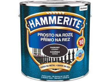Zdjęcie: Farba antykorozyjna Prosto na rdzę piaskowy czarny 2,5 L HAMMERITE