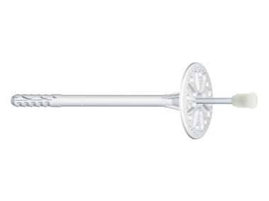 Kołek styropianowy łącznik wbijany z trzpieniem stalowym LMX 10x160 mm  - 200 szt. WKRĘT-MET