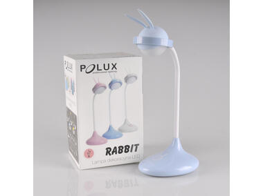 Zdjęcie: Lampka biurkowa LED Rabbit niebieska akumulator+USB POLUX