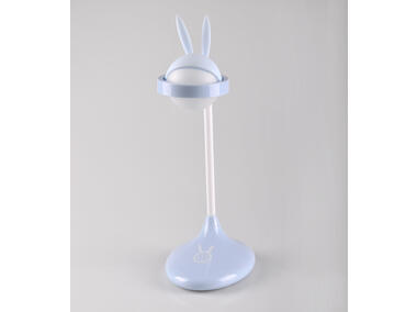 Zdjęcie: Lampka biurkowa LED Rabbit niebieska akumulator+USB POLUX